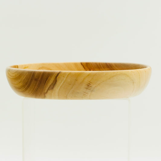 Teak Wood Bowl – Handmade Large Serving Bowl – Natural Wooden Salad Bowl – Minimalist Kitchen Decor