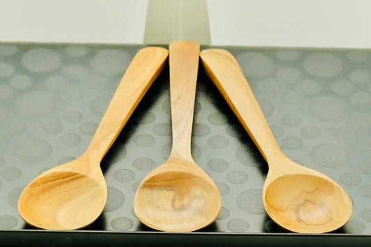 Teak Wood Spoon Large – Handmade Wooden Serving Spoon – Natural Kitchen Utensil