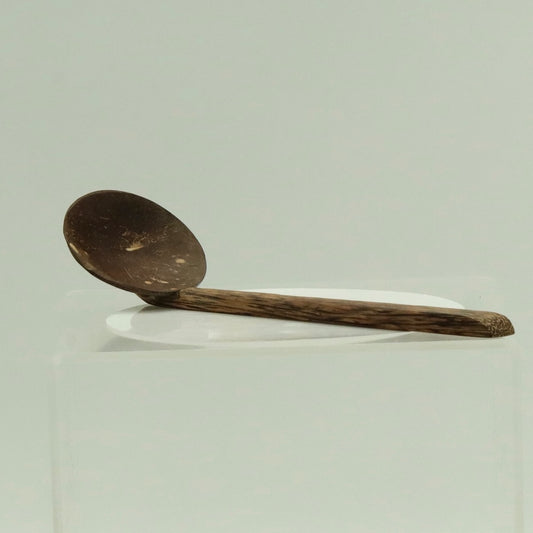 Coconut Shell Spoon Large – Handmade Wooden Handle Spoon – Eco-Friendly Kitchen Utensil