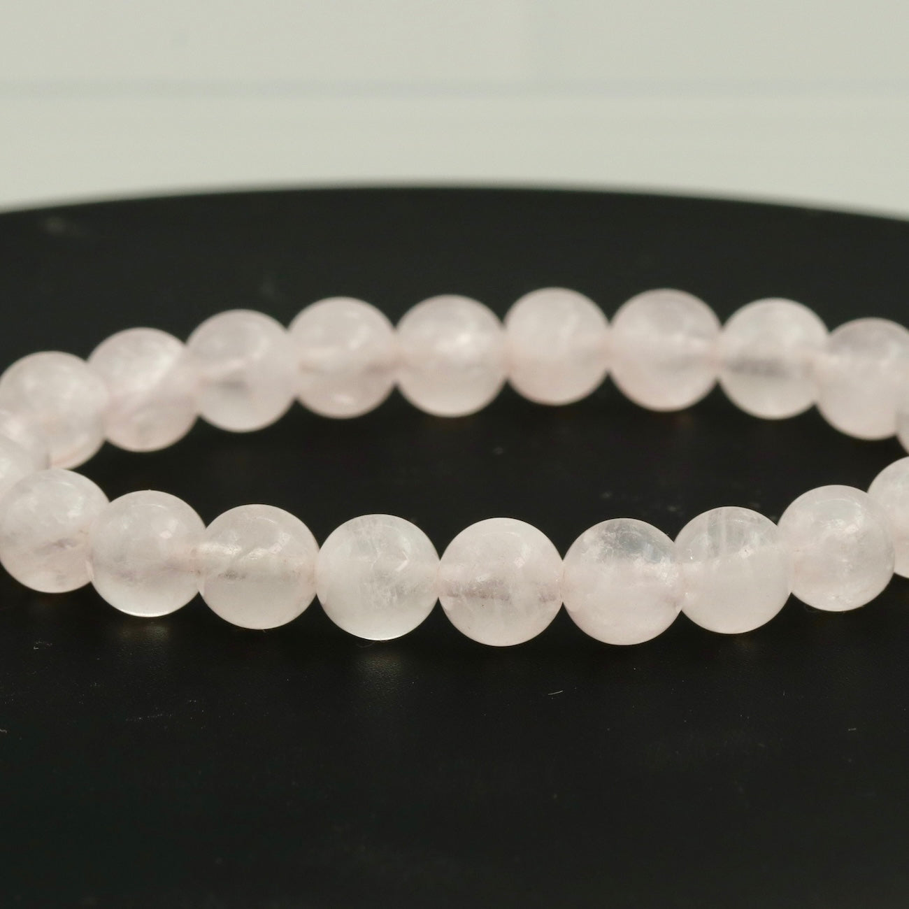 Rose Quartz Bracelet 8mm – Natural Crystal Bead Bracelet | Stretch Fit