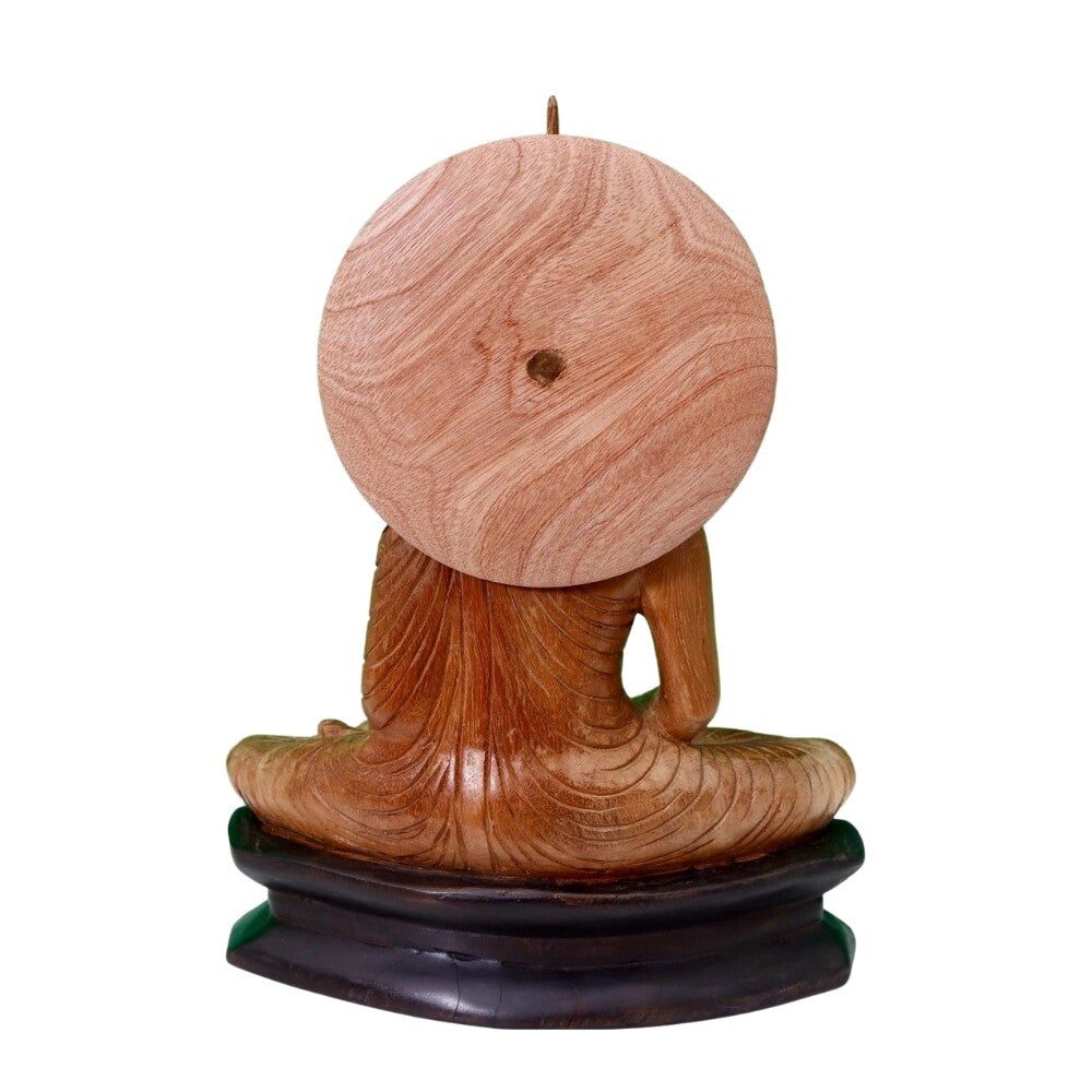 Hand Carved Wooden Buddha Statue – Handmade in Sri Lanka