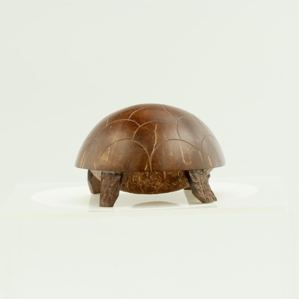 Handcrafted Coconut Shell Turtle – Wobbly Nodding Decor