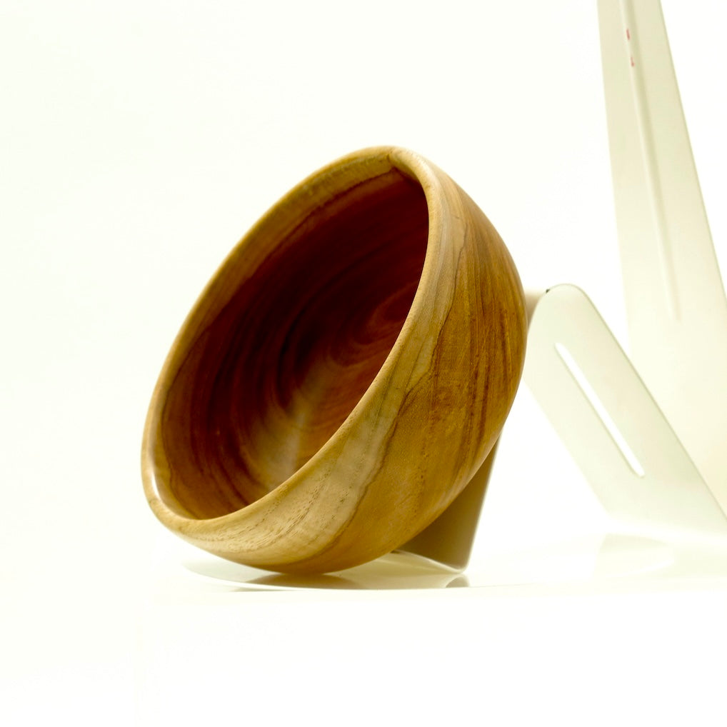 Handcrafted Teak Wood Bowl – Small Natural Serving Bowl