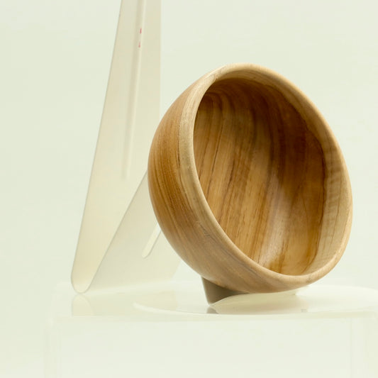 Handcrafted Teak Wood Bowl – Small Natural Serving Bowl