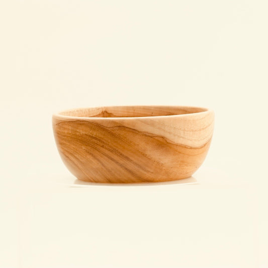 Handcrafted Teak Wood Bowl – Small Natural Serving Bowl