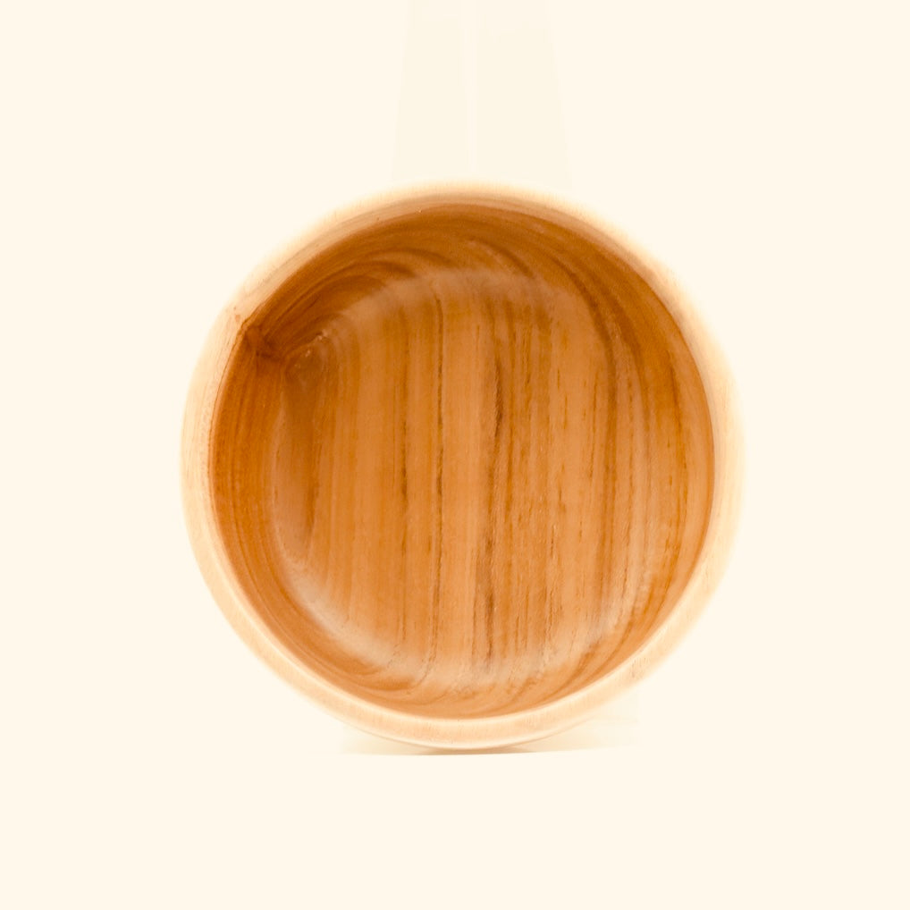 Handcrafted Teak Wood Bowl – Small Natural Serving Bowl
