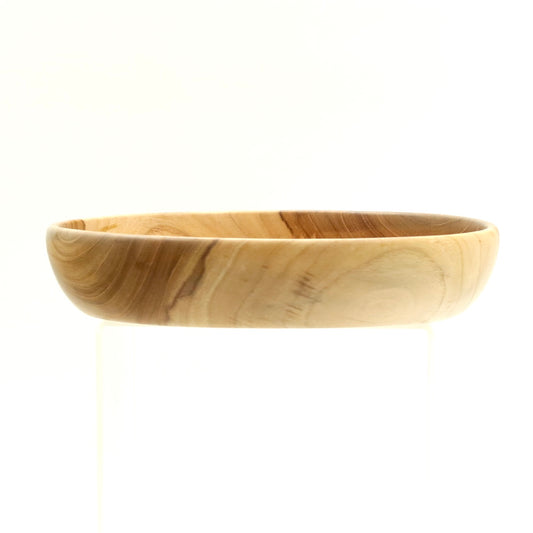 Teak Wood Bowl – Handmade Large Serving Bowl – Natural Wooden Salad Bowl – Minimalist Kitchen Decor