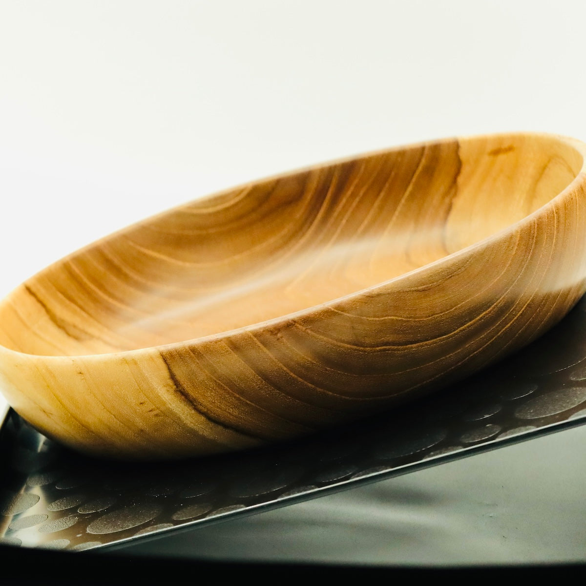 Teak Wood Bowl – Handmade Large Serving Bowl – Natural Wooden Salad Bowl – Minimalist Kitchen Decor