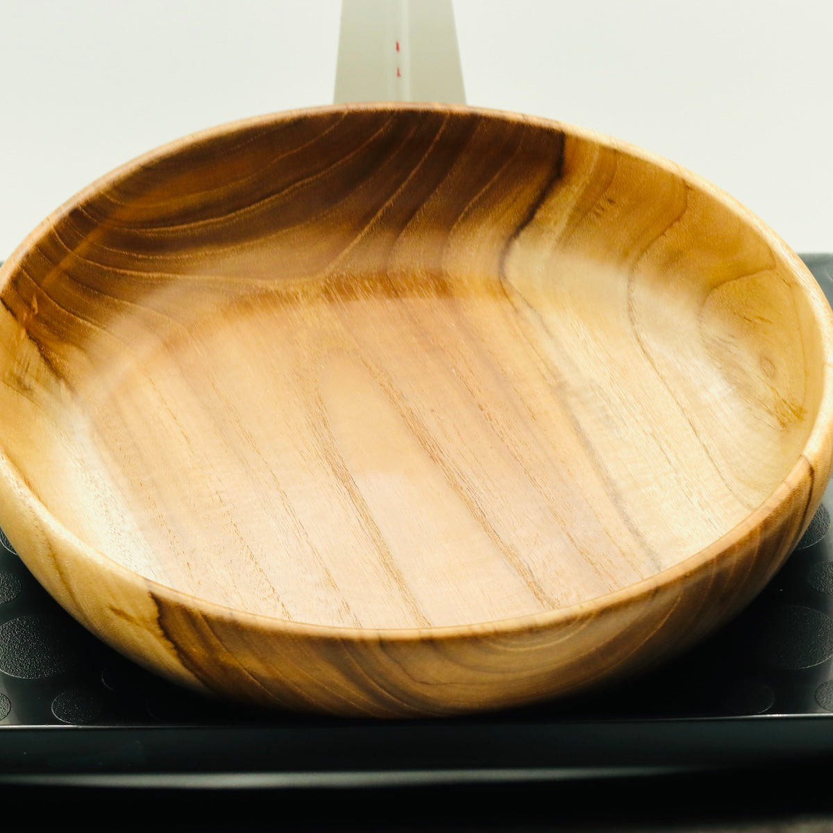Teak Wood Bowl – Handmade Large Serving Bowl – Natural Wooden Salad Bowl – Minimalist Kitchen Decor