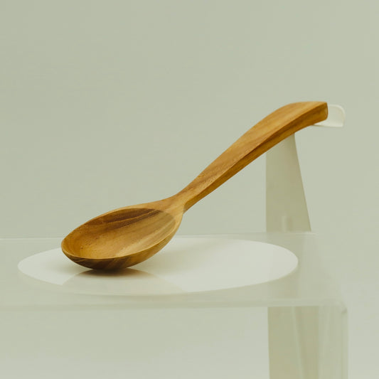 Teak Wood Spoon Large – Handmade Wooden Serving Spoon – Natural Kitchen Utensil