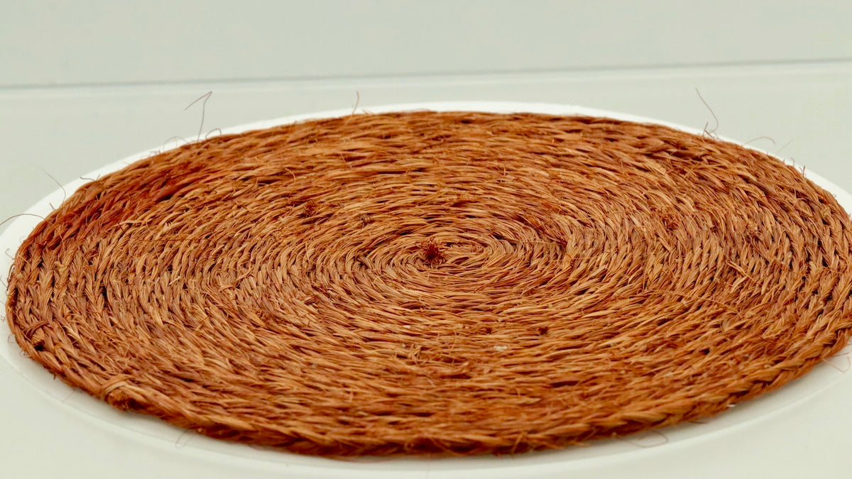 Jute Table Mats – Handmade Natural Round Placemats – Rustic Boho Table Decor (Small & Large)