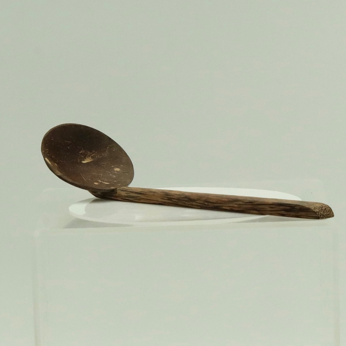 Coconut Shell Spoon Large – Handmade Wooden Handle Spoon – Eco-Friendly Kitchen Utensil