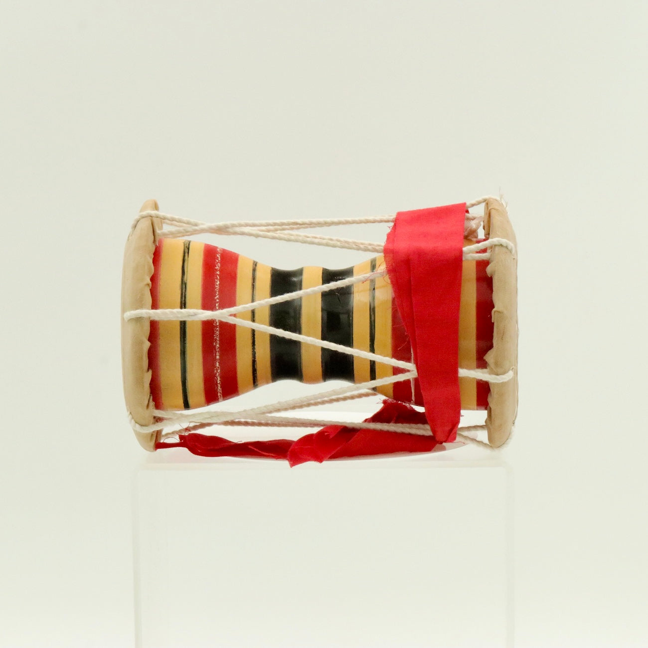 Handcrafted Mini Dholak Drum – Decorative Folk Hand Drum with Rope Tension