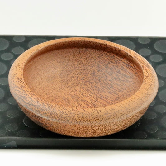 Coconut Wood Bowl with Thick Rim – Handcrafted Natural Serving Bowl