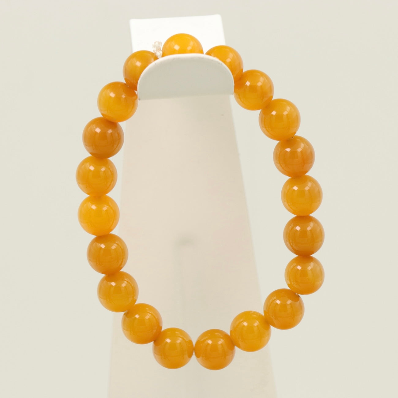 Yellow Agate Bracelet 10mm – Stretch Bead Bracelet for Positivity & Energy