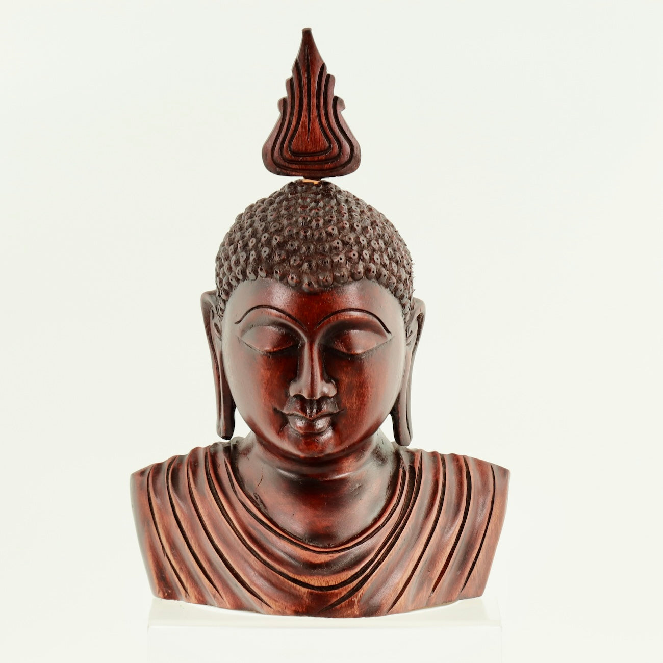 Hand Carved Wooden Buddha Statue – Meditation Decor 33cm