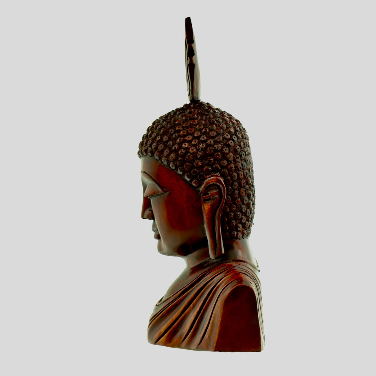 Hand Carved Wooden Buddha Statue – Meditation Decor 33cm