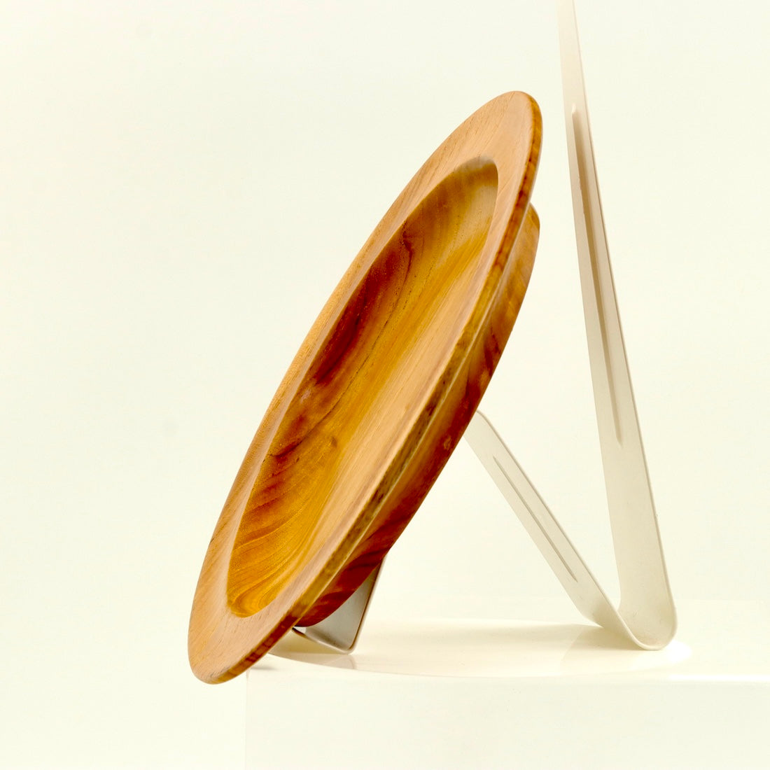 Handmade Teak Wooden Plate – 25cm Natural Serving Plate