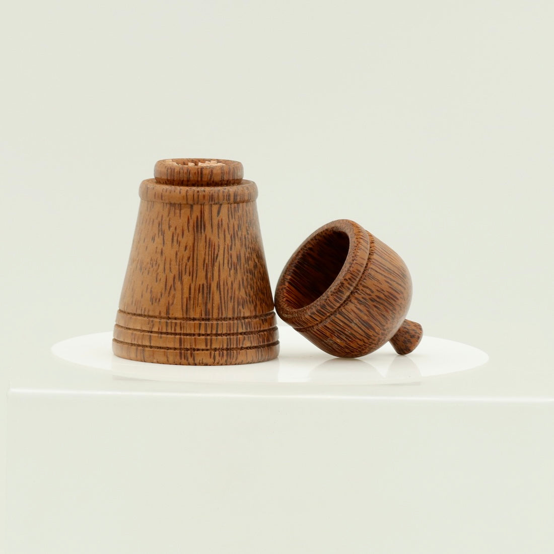 Handmade Coconut Wood Toothpick Holder – Rustic Table Organizer