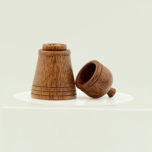 Handmade Coconut Wood Toothpick Holder – Rustic Table Organizer