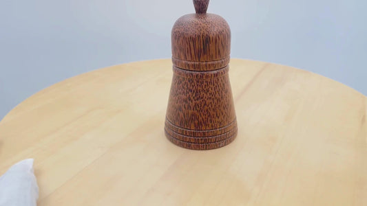 Handmade Coconut Wood Toothpick Holder – Rustic Table Organizer